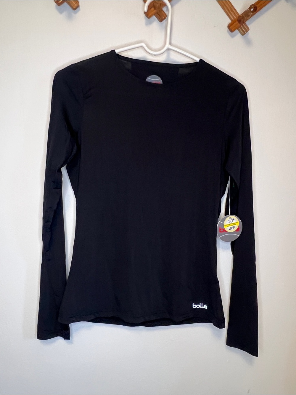 Women's Black Long Sleeve Performance Top by Bolle Tennis